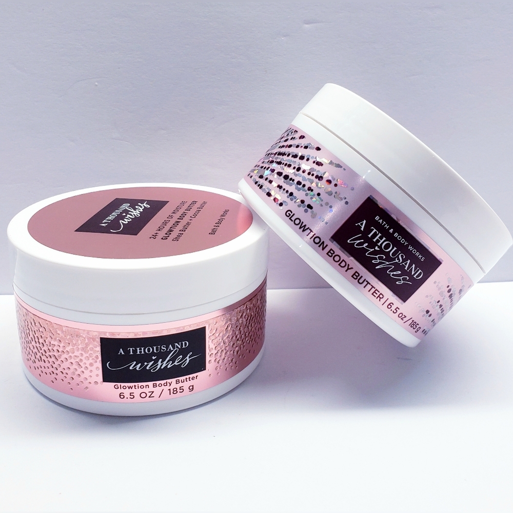 Bath & Body Works A THOUSAND WISHES Glowtion Body Butter, 6.5 oz/185 g (2 pack)